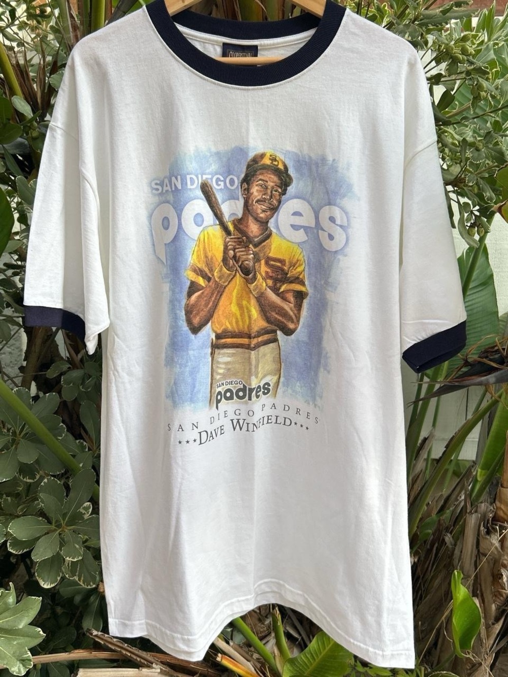 Vintage Y2K Dave Winfield San Diego Padres Cooperstown Ringer Tee XL